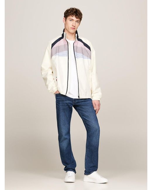 Veste Portland colour-block imperméable Tommy Hilfiger pour homme en coloris White