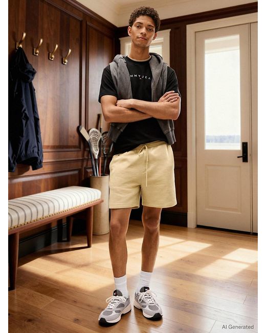 Tommy Hilfiger Black Linear Logo Jersey T-shirt for men