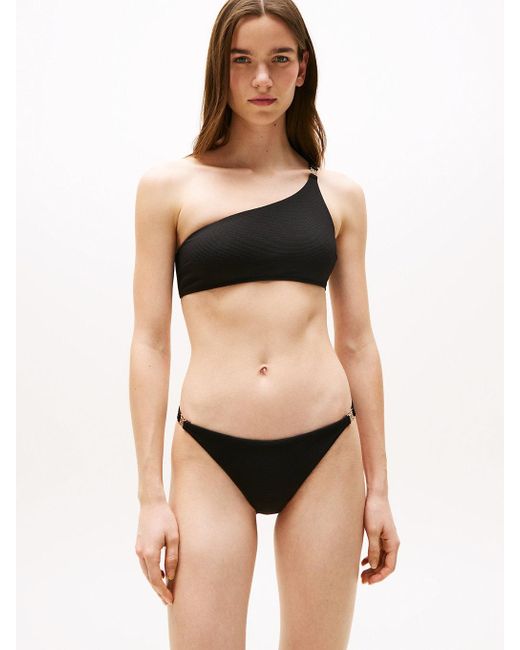 Tommy Hilfiger Black Everyday Luxe Cheeky Bikini Bottoms
