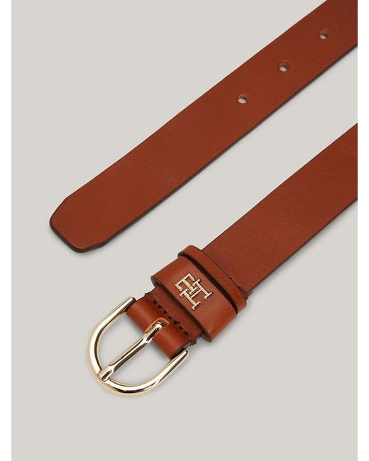 Tommy Hilfiger Brown Essential Effortless Leather Belt