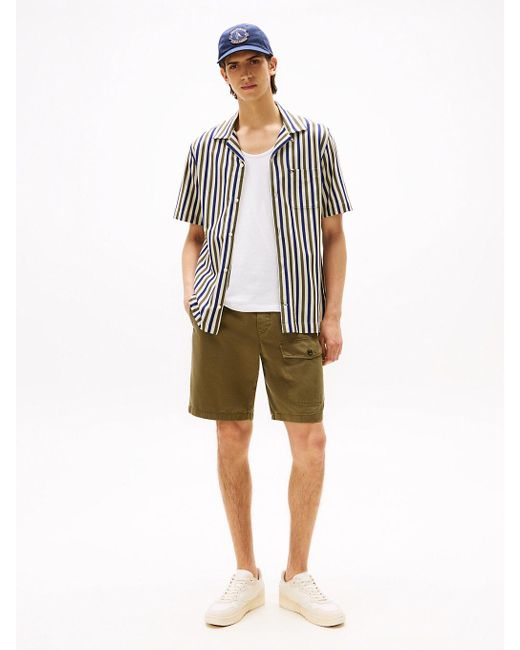 Shorts Cargo Relaxed Fit di Tommy Hilfiger in White da Uomo