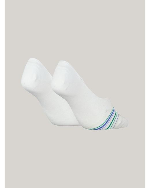 Tommy Hilfiger Blue 2-pack Ribbed Metallic Footie Socks