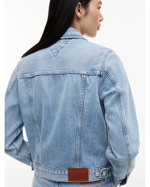 Tommy Hilfiger Blue Faded Denim Trucker Jacket