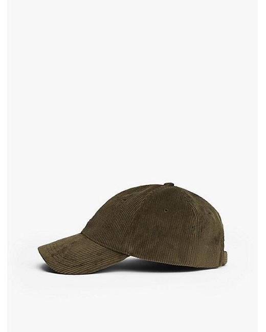 Gorra De Béisbol De Pana Con Logo Tommy Hilfiger de hombre de color Brown