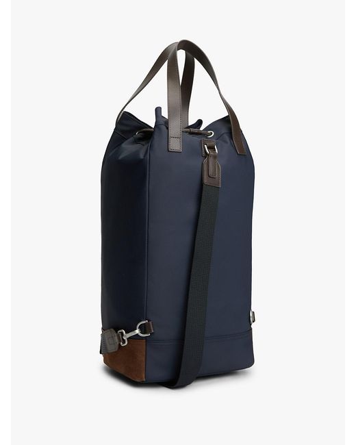 Tommy Hilfiger Blue Heritage Logo Patch Sling Bag for men