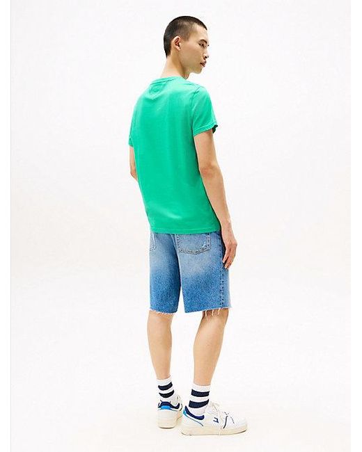 Tommy Hilfiger Slim Fit T-shirt Met Logo in het Green voor heren