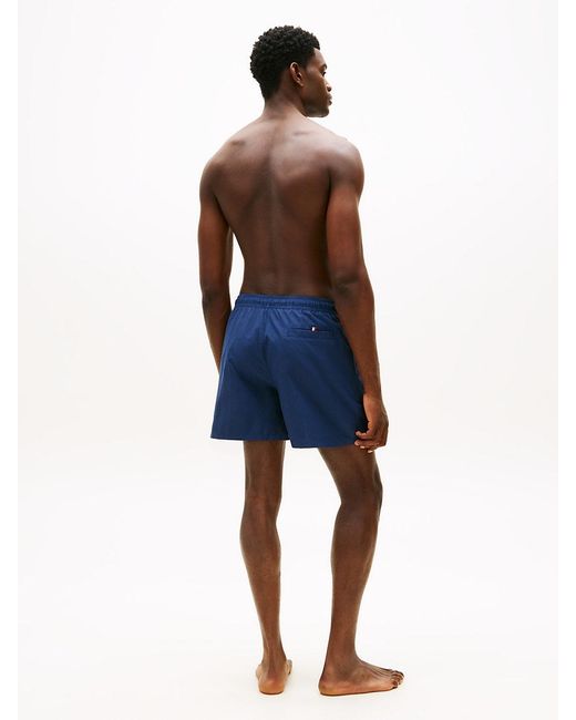 Tommy Hilfiger Blue Original Ithaca Stripe Mid Length Swim Shorts for men