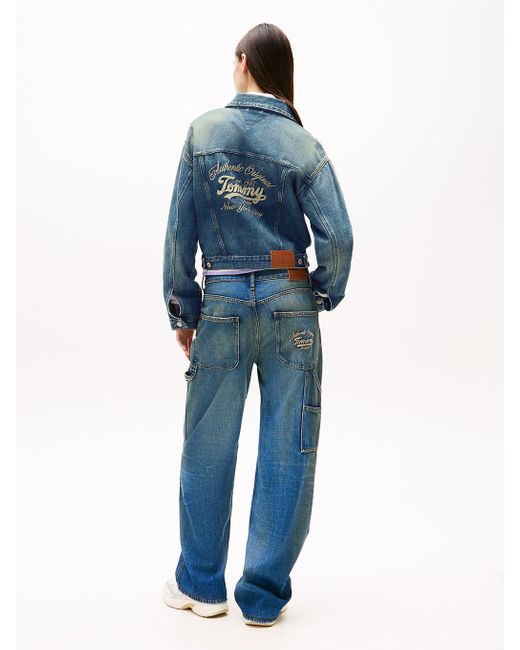 Veste Décontractée En Denim Léger Logo Au Dos Tommy Hilfiger en coloris Blue