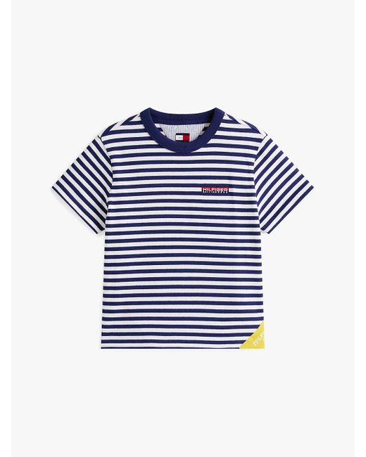 Tommy Hilfiger Blue Hilfiger Sailing Breton Stripe Relaxed T-shirt