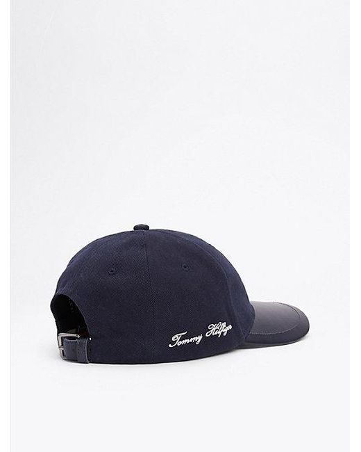 Tommy Hilfiger Baseballpet Met Hilfiger-Vlag in het Blue voor heren