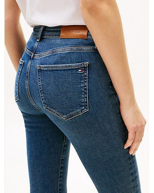 Tommy Hilfiger Black Como Skinny Jeans Mit Mittelhohem Bund