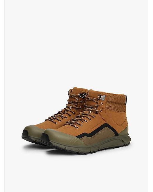 Tommy Hilfiger Waterdichte Hybride Boot Met Profielzool in het Brown voor heren