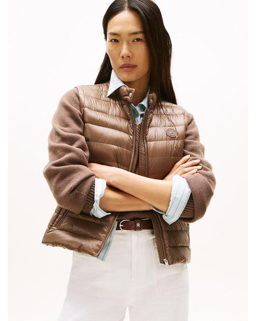 Tommy Hilfiger Brown Ultra Light Padded Packable Gilet