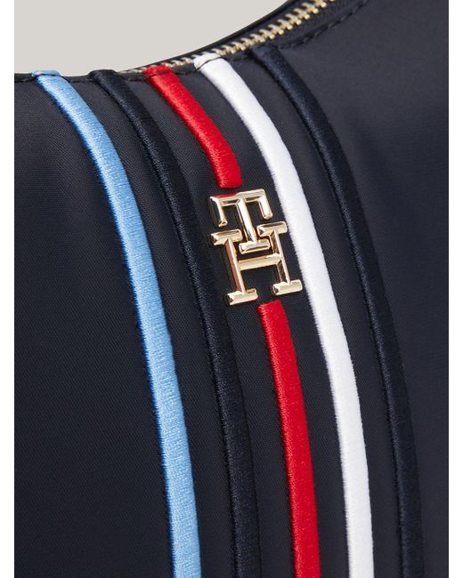 Petit sac porté épaule emblématique Tommy Hilfiger en coloris Blue