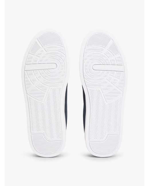 Tommy Hilfiger Blue Logo Knit Court Trainers for men