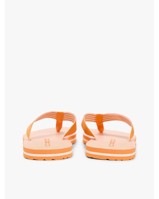 Tommy Hilfiger Multicolor Webbing Strap Ithaca Stripe Flip-Flops
