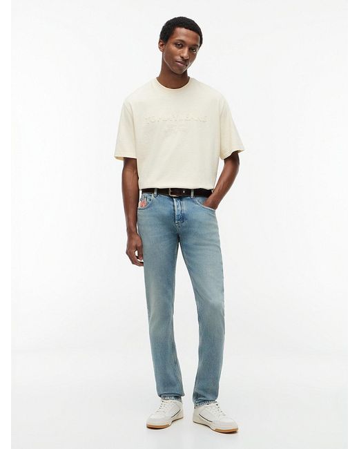 Tommy Hilfiger Blue Scanton Vintage Faded Slim Jeans for men