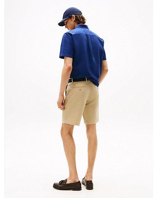 Pantalón Corto Brooklyn Con Cinturón Tommy Hilfiger de hombre de color Blue