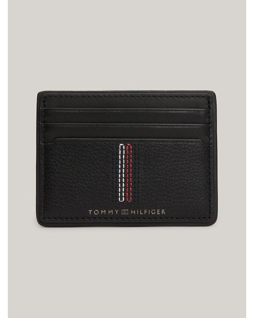 Tommy Hilfiger Black Casual Leather Credit Card Holder for men