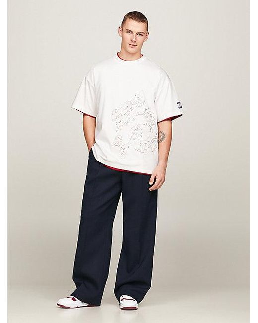 Camiseta dual gender de dragón Tommy x CLOT Tommy Hilfiger de hombre de color Natural