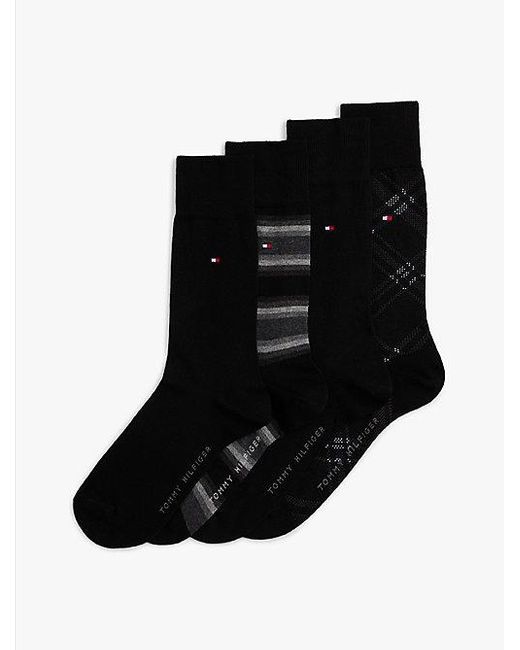 Tommy Hilfiger Set Van 4 Paar Sokken Met Strepen in het Black voor heren