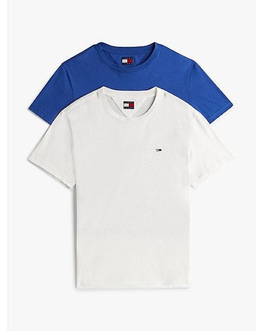 Tommy Hilfiger Set Van 2 Extra Slim Fit T-Shirts Met Vlag in het Blue voor heren