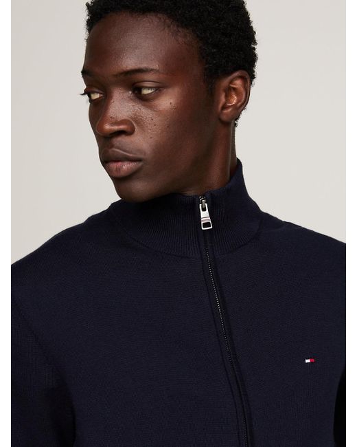 Pull Zippé À Col Cheminée Tommy Hilfiger pour homme en coloris Blue