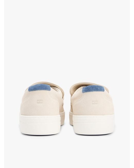 Tommy Hilfiger Natural Lightweight Suede Hybrid Loafers for men