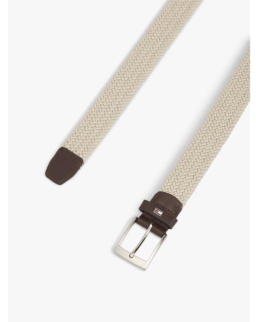 Cintura Elastica Con Fibbia Quadrata di Tommy Hilfiger in Multicolor da Uomo