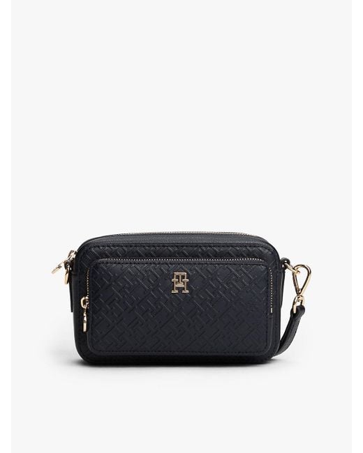 Sac Bandoulière Hilfiger Icon À Monogramme Tommy Hilfiger en coloris Black