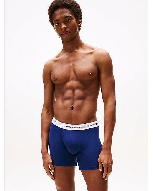 Tommy Hilfiger 3Er-Pack Signature Boxer-Slips Mit Logos in Blue für Herren