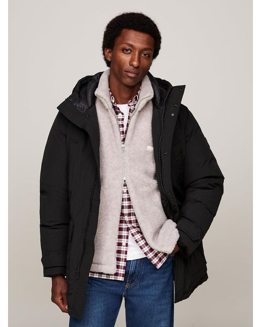Tommy Hilfiger Blue Down Hooded Rockie Parka for men