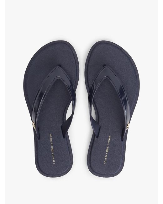 Tommy Hilfiger Blue Th Monogram Flip-Flops