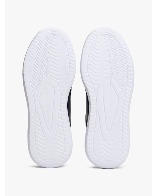 Baskets En Cuir À Semelle Finement Crantée Tommy Hilfiger pour homme en coloris Blue