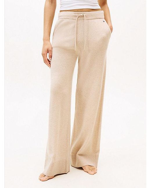 Tommy Hilfiger Relaxed Fit Loungebroek Van Kasjmier in het Natural
