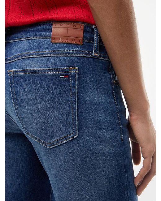 Tommy Hilfiger Red Faded Low Rise Skinny Jeans