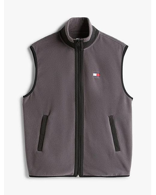 Tommy Hilfiger Polarfleece Bodywarmer Met Tommy-Badge in het Gray voor heren