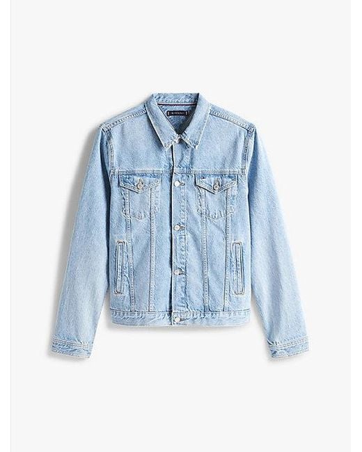 Tommy Hilfiger Trucker-Jeansjacke Mit Fade-Effekt in Blue für Herren