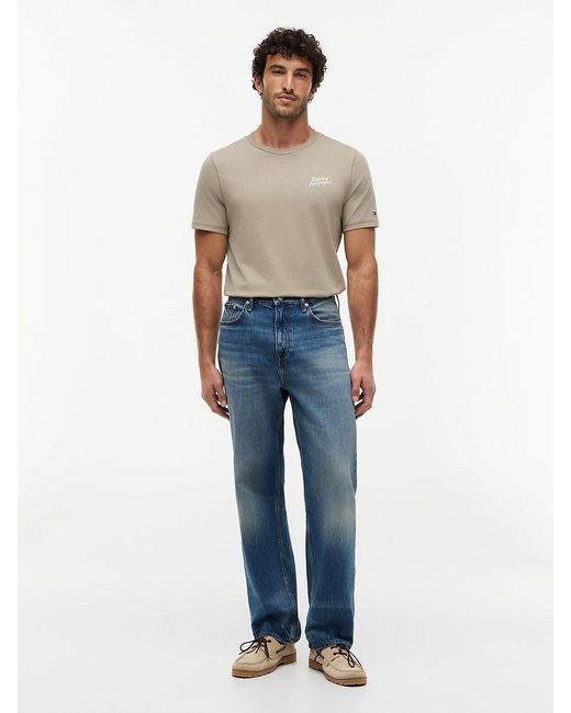 Tommy Hilfiger Blue Back Photo Print Jersey T-Shirt for men