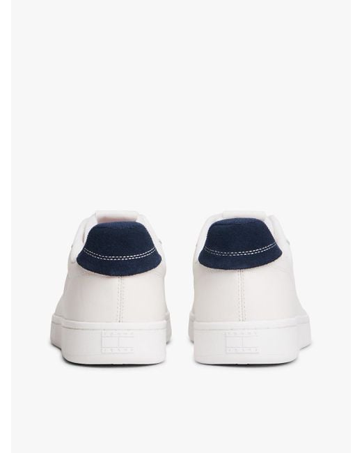Tommy Hilfiger Natural Leather Archive Court Trainers for men