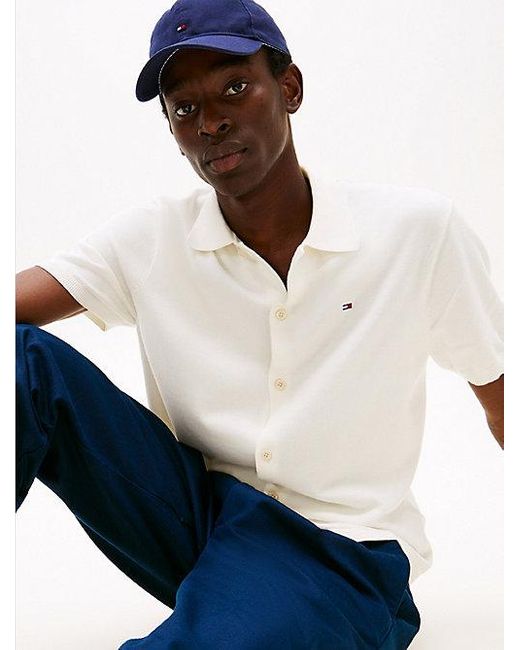 Tommy Hilfiger Regular Fit Overshirt Met Korte Mouwen in het White voor heren