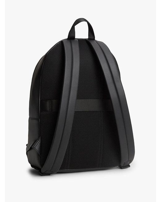 Sac À Dos Arrondi À Bande De Logo Emblématique Tommy Hilfiger pour homme en coloris Black