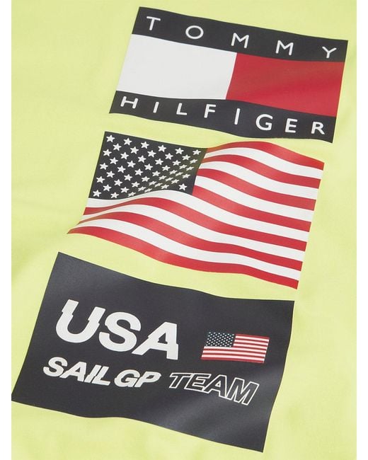 Tommy Hilfiger Green Tommy X U.s. Sail Gp Team Logo T-shirt for men