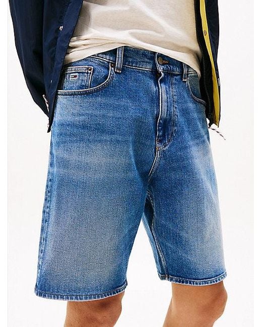 Tommy Hilfiger Isaac Relaxed Denim Short in het Blue voor heren