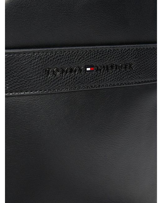 Tommy Hilfiger Black Th Business Corporate Reporter Bag for men