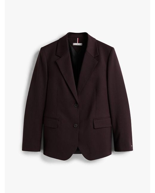 Blazer Timeless Regular Fit di Tommy Hilfiger in Brown