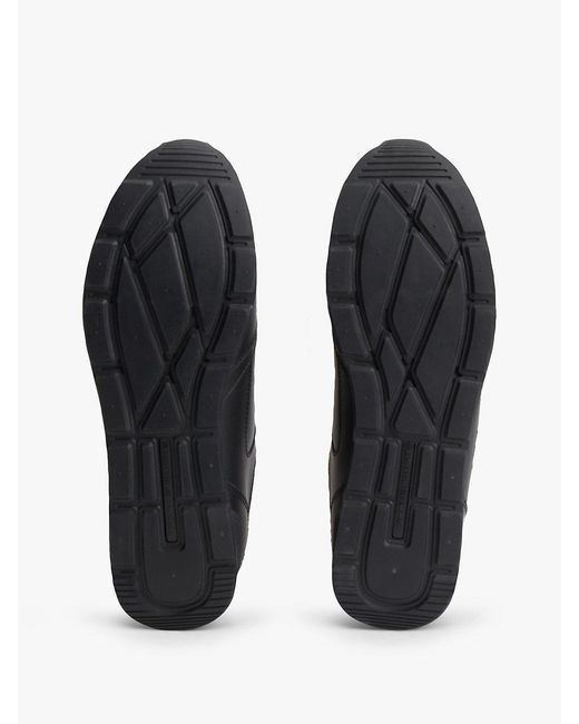 Tommy Hilfiger Black Logo Lightweight Trainers With Leather for men