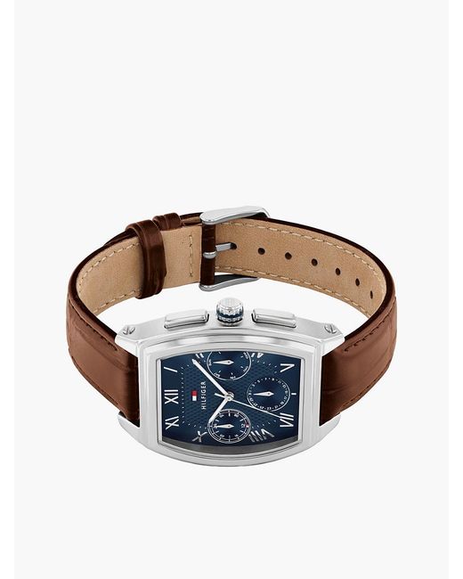 Orologio Con Quadrante Blu E Cinturino di Tommy Hilfiger in Blue da Uomo