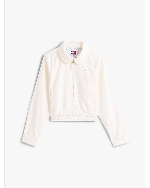 Tommy Hilfiger Waterafstotend Jack Met Tommy-Badge in het Blue