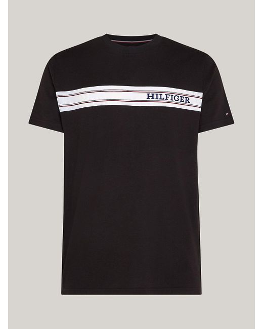 T-shirt d'intérieur Hilfiger Monotype à logo Tommy Hilfiger pour homme en coloris Black